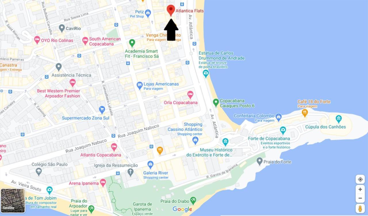 ריו דה ז'ניירו Atlantica Flats Copacabana מראה חיצוני תמונה